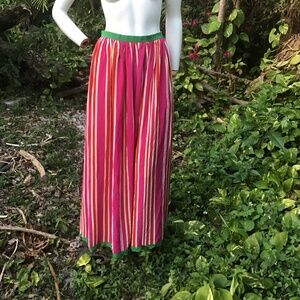 Vintage silk maxi skirt with pockets Oscar de la renta